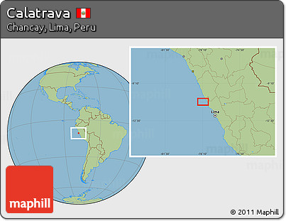 Savanna Style Location Map of Calatrava