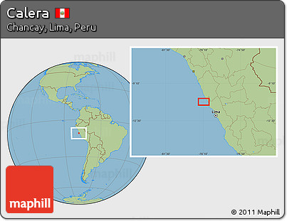 Savanna Style Location Map of Calera