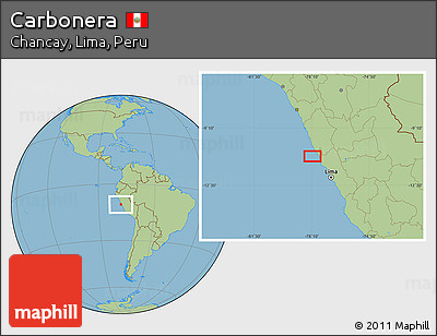 Savanna Style Location Map of Carbonera