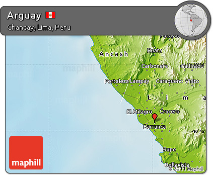 Physical Map of Arguay