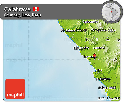 Physical Map of Calatrava