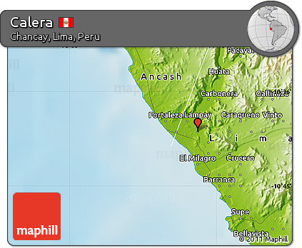 Physical Map of Calera