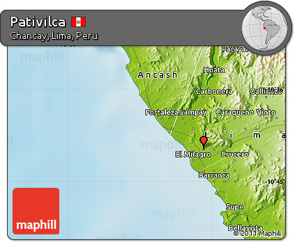 Physical Map of Pativilca