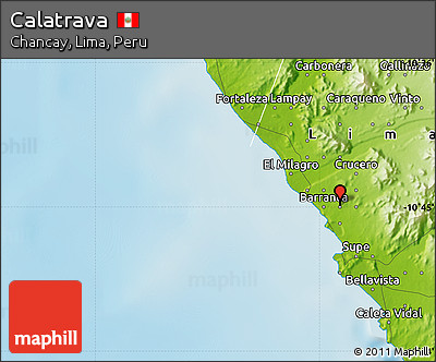 Physical Map of Calatrava
