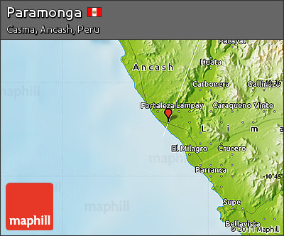 Physical Map of Paramonga