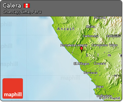 Physical Map of Calera