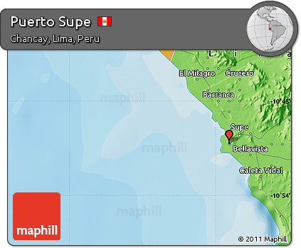 Political Map of Puerto Supe