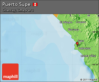 Political Map of Puerto Supe