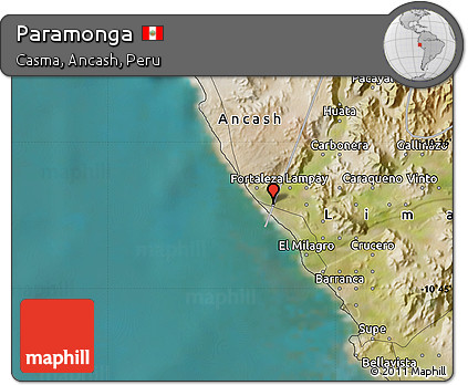 Satellite Map of Paramonga