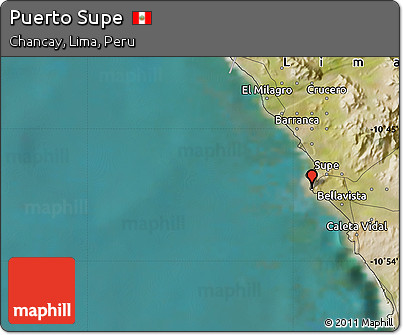 Satellite Map of Puerto Supe