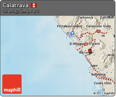 Shaded Relief Map of Calatrava