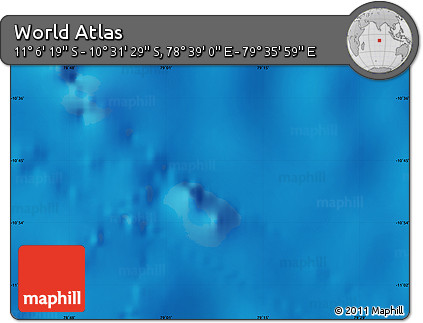 Physical Map of the Area around 10° 48' 54" S, 79° 7' 30" E