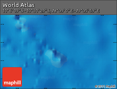 Physical Map of the Area around 10° 48' 54" S, 79° 7' 30" E