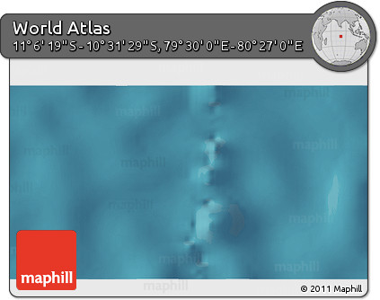 Satellite 3D Map of the Area around 10° 48' 54" S, 79° 58' 29" E