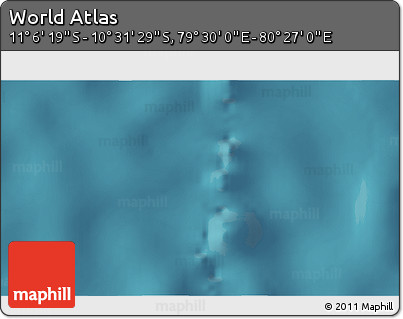 Satellite 3D Map of the Area around 10° 48' 54" S, 79° 58' 29" E
