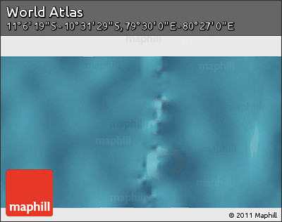 Satellite 3D Map of the Area around 10° 48' 54" S, 79° 58' 29" E