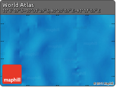 Physical Map of the Area around 10° 48' 54" S, 80° 49' 29" E