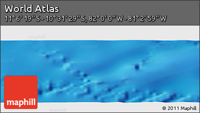 Physical Panoramic Map of the Area around 10° 48' 54" S, 81° 31' 30" W