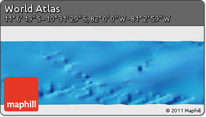 Physical Panoramic Map of the Area around 10° 48' 54" S, 81° 31' 30" W