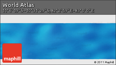 Physical Panoramic Map of the Area around 10° 48' 54" S, 82° 31' 30" E