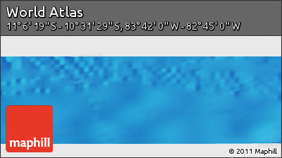 Physical Panoramic Map of the Area around 10° 48' 54" S, 83° 13' 29" W