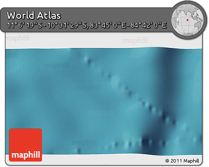 Satellite 3D Map of the Area around 10° 48' 54" S, 84° 13' 29" E
