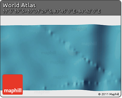 Satellite 3D Map of the Area around 10° 48' 54" S, 84° 13' 29" E