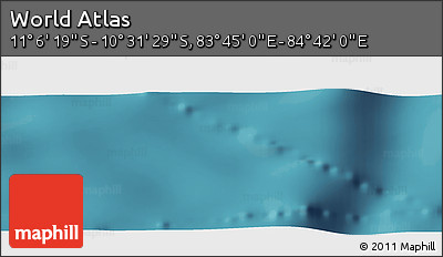 Satellite Panoramic Map of the Area around 10° 48' 54" S, 84° 13' 29" E
