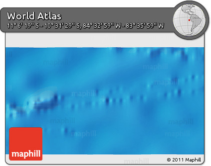 Physical 3D Map of the Area around 10° 48' 54" S, 84° 4' 29" W