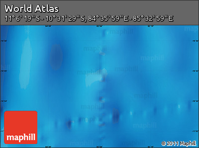 Physical Map of the Area around 10° 48' 54" S, 85° 4' 29" E