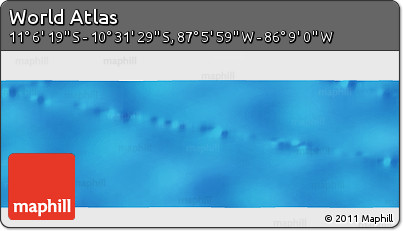 Physical Panoramic Map of the Area around 10° 48' 54" S, 86° 37' 30" W