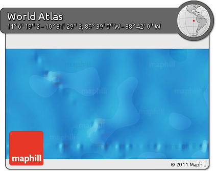 Political 3D Map of the Area around 10° 48' 54" S, 89° 10' 30" W