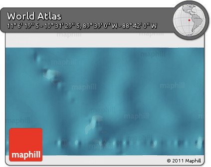 Satellite 3D Map of the Area around 10° 48' 54" S, 89° 10' 30" W