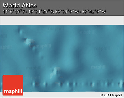 Satellite 3D Map of the Area around 10° 48' 54" S, 89° 10' 30" W