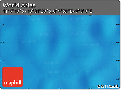 Physical Map of the Area around 10° 48' 54" S, 8° 34' 29" E