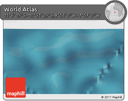 Satellite 3D Map of the Area around 10° 48' 54" S, 8° 25' 30" W