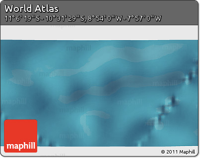 Satellite 3D Map of the Area around 10° 48' 54" S, 8° 25' 30" W