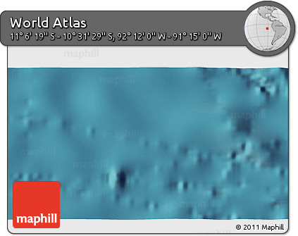 Satellite 3D Map of the Area around 10° 48' 54" S, 91° 43' 29" W