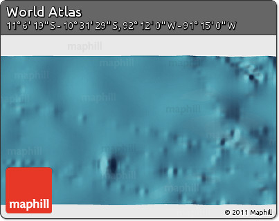 Satellite 3D Map of the Area around 10° 48' 54" S, 91° 43' 29" W