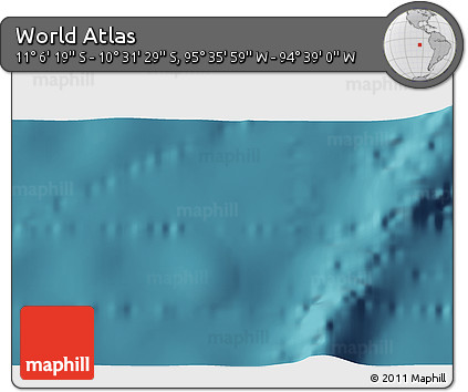 Satellite 3D Map of the Area around 10° 48' 54" S, 95° 7' 30" W