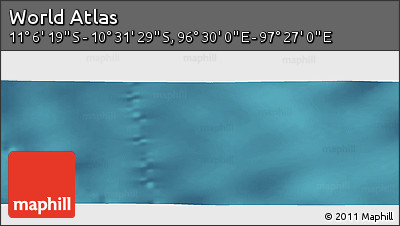 Satellite Panoramic Map of the Area around 10° 48' 54" S, 96° 58' 29" E