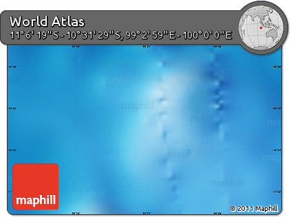 Physical Map of the Area around 10° 48' 54" S, 99° 31' 30" E