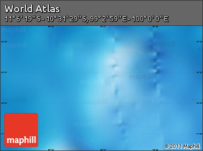 Physical Map of the Area around 10° 48' 54" S, 99° 31' 30" E