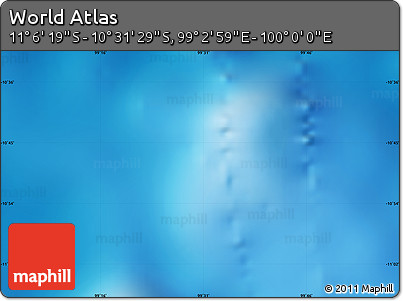 Physical Map of the Area around 10° 48' 54" S, 99° 31' 30" E