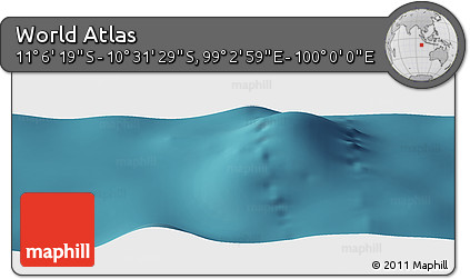 Satellite Panoramic Map of the Area around 10° 48' 54" S, 99° 31' 30" E