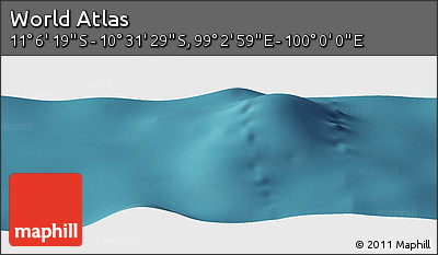 Satellite Panoramic Map of the Area around 10° 48' 54" S, 99° 31' 30" E