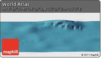 Satellite Panoramic Map of the Area around 10° 48' 54" S, 9° 25' 30" E