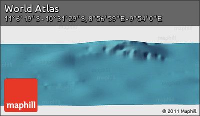 Satellite Panoramic Map of the Area around 10° 48' 54" S, 9° 25' 30" E
