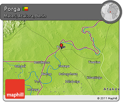 Physical 3D Map of Porga