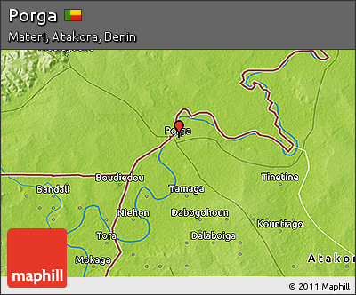 Physical 3D Map of Porga